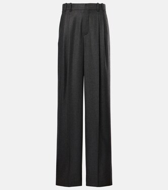 Pleated cashmere wide-leg pants | Saint Laurent