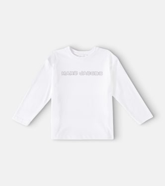 Top en coton à logo et cristaux | Marc Jacobs Kids
