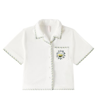 Tallow cotton-blend terry top | Zimmermann Kids