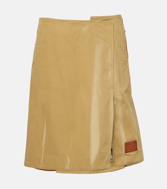 Cotton twill wrap skirt | Acne Studios