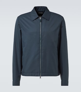 Leather-trimmed blouson | Zegna