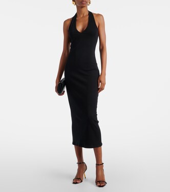 knee length dresses for ladies Lynsey Midi Dress Black main image 0