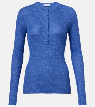Top Henley Anges en cachemire, soie et chanvre | Gabriela Hearst
