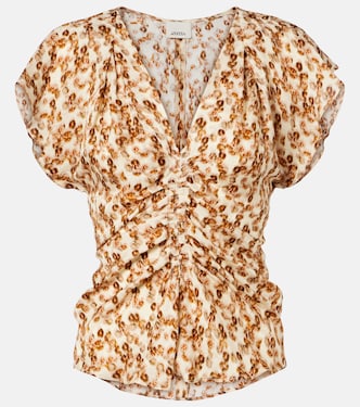 Lonea gathered printed top | Isabel Marant