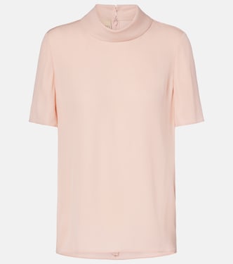 Silk georgette top | Valentino