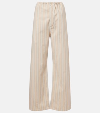 Striped cotton wide-leg pants | Maison Margiela