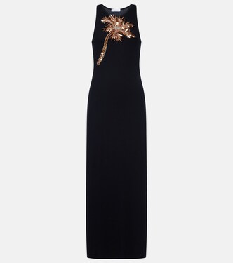 Verziertes Maxikleid aus einem Baumwollgemisch | Rabanne