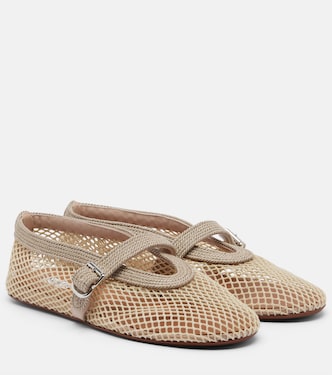 Mary-Jane-Ballerinas aus Mesh | Alaïa