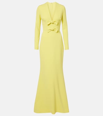 Bow-detail cady gown | Elie Saab