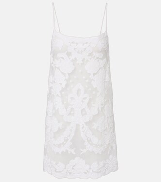 Besticktes Minikleid aus Baumwolle | Juliet Dunn