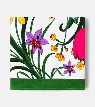Serviette de plage Gucci Flora en coton à imprimé | Gucci