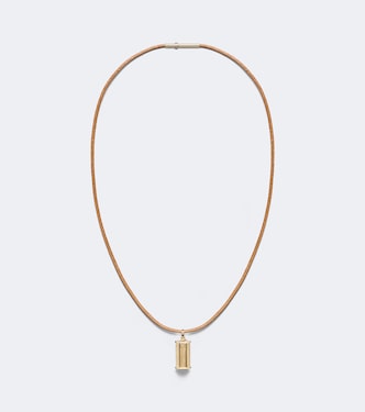 Collier Baby Poids en or 18 ct et cuir | Marie Lichtenberg