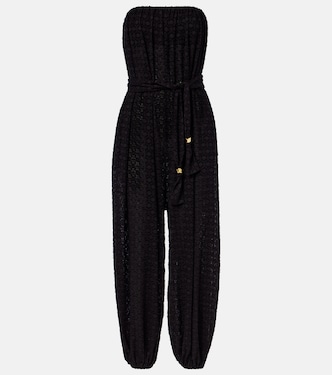 Evening silk and cotton jacquard jumpsuit | Eres