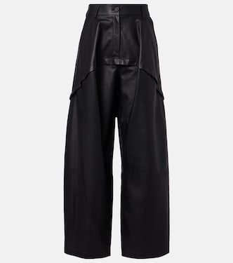 Weite Hose aus Leder | Loewe