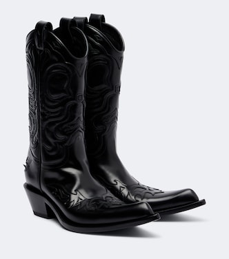 Bouni leather cowboy boots | Acne Studios
