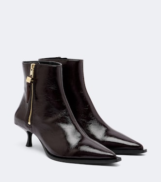 Ana textured ankle boots | Ganni