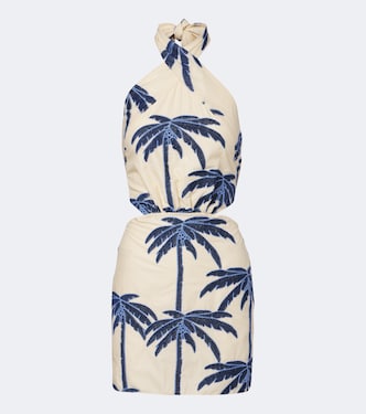 Embroidered cotton-blend minidress | Johanna Ortiz