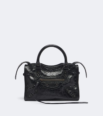 Le City Nano leather top-handle bag | Balenciaga
