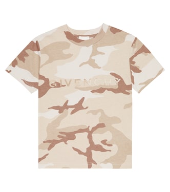 Logo printed cotton jersey T-shirt | Givenchy Kids