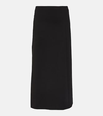 Flores asymmetric scuba maxi skirt | The Row