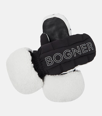 Sabina shearling ski mittens | Bogner