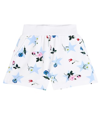 Floral cotton blend shorts | Monnalisa