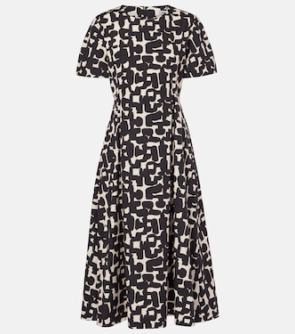 Callas printed cotton poplin midi dress | 'S Max Mara