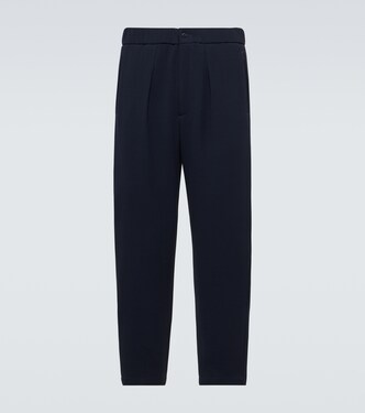 Wool-blend straight pants | Giorgio Armani
