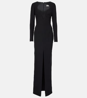 Cutout crêpe maxi dress | Rasario