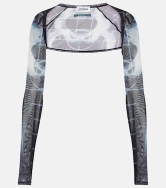 The Black Squeletor semi-sheer mesh shrug | Jean Paul Gaultier