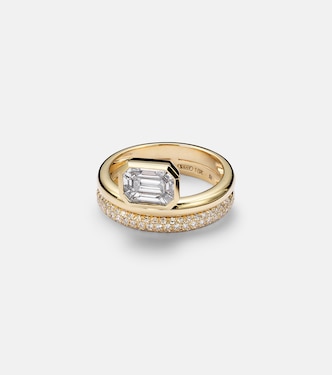 18kt gold ring with diamonds | Shay Jewelry
