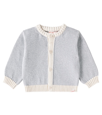 Baby cotton-blend lamé cardigan | Tinycottons