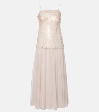 Robe longue Maxine à sequins | Simkhai