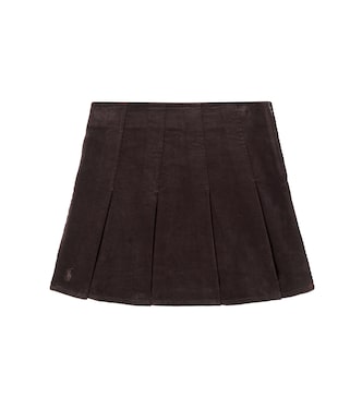 Pleated cotton corduroy skirt | Polo Ralph Lauren Kids