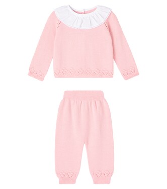 Baby Baya wool cardigan and pants set  | La Coqueta