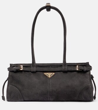 Prada Bonnie Medium suede shoulder bag | Prada