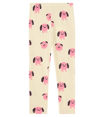 Leggings Doggies en mezcla de algodón estampados | Mini Rodini