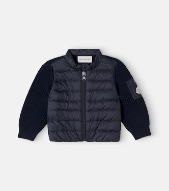 Baby down-paneled cotton jacket | Moncler Enfant