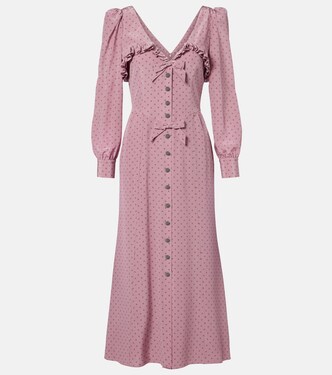 Midikleid aus Seide | Alessandra Rich