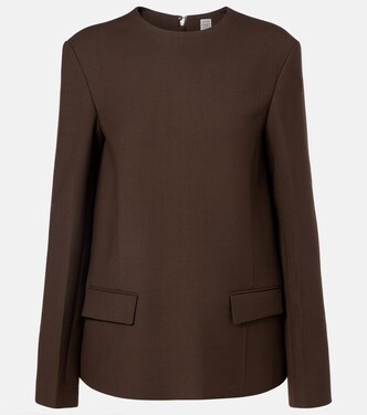 Pocket crêpe top | Toteme