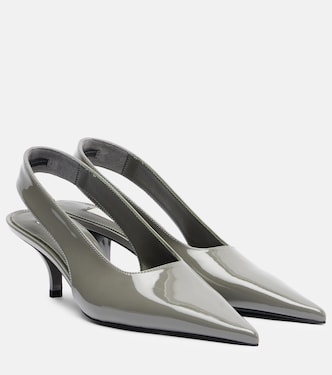 Slingback-Pumps aus Lackleder | Toteme