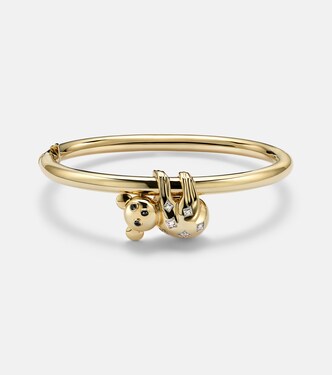 Pulsera Koala de oro de 9 ct (375/1000) con diamantes | Yvonne Léon