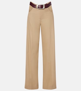 Cutout cotton wide-leg pants | Jean Paul Gaultier