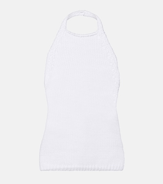 Knitted halterneck cotton top | Róhe