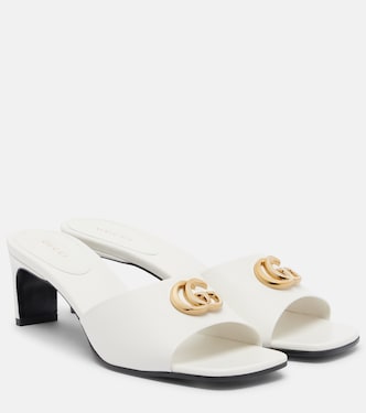 Double G leather mules | Gucci
