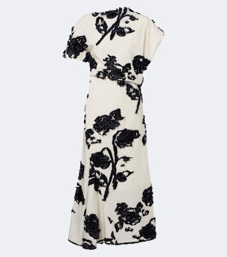Fil coupé poplin midi dress | Erdem