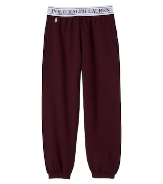 Pantaloni sportivi in misto cotone con logo | Polo Ralph Lauren Kids