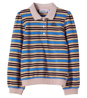Ravi striped cotton polo shirt | Molo