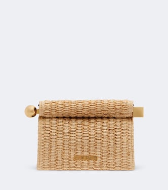 Clutch Rond Carré Small aus Bast | Jacquemus