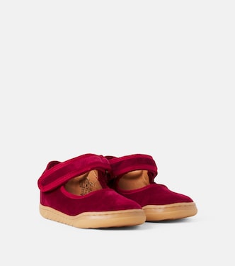 Audrey velvet ballet flats | Wheat